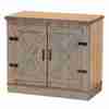 Baxton Studio Wayne Modern Contemporary Farmhouse Oak Brown Finished Wood 2-Door Shoe Storage Cabinet 174-11060-Zoro